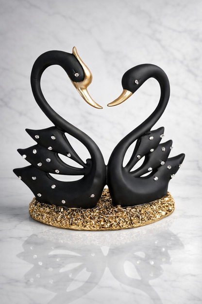 Black & Gold Swan Couple